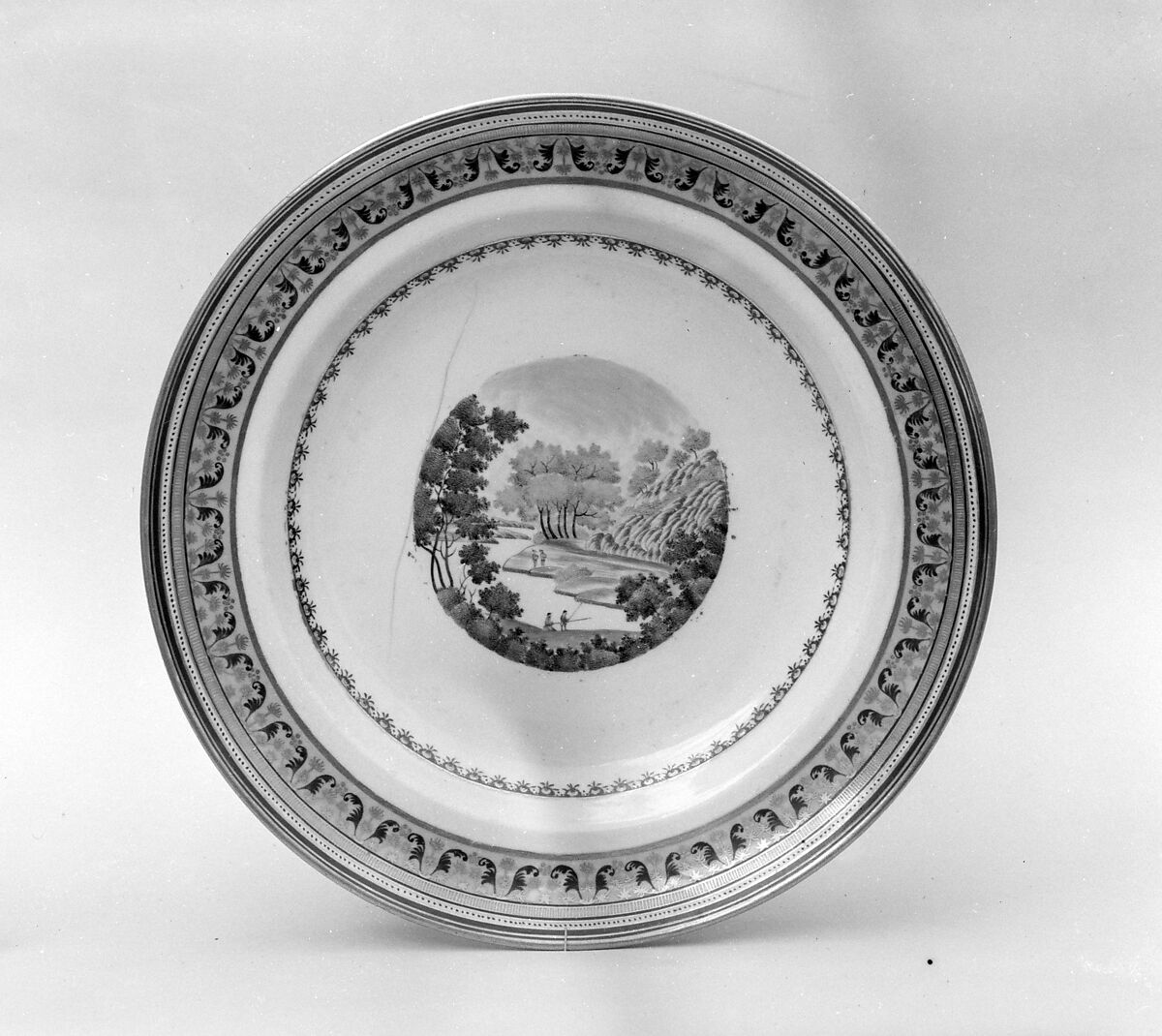 Soup Plate, Porcelain, Chinese 