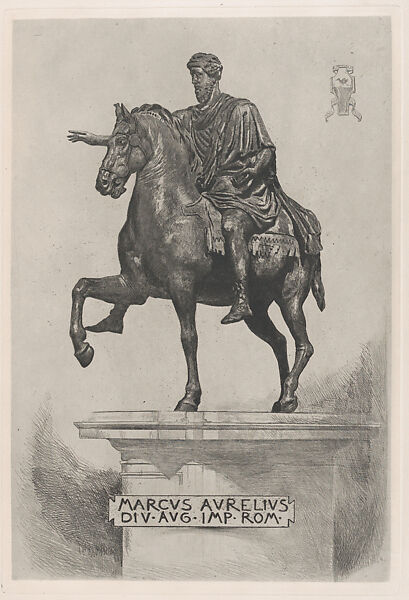 Marcus Aurelius, Hans Nikolaj Hansen (Danish, Copenhagen 1853–1923 Frederiksberg), Etching 