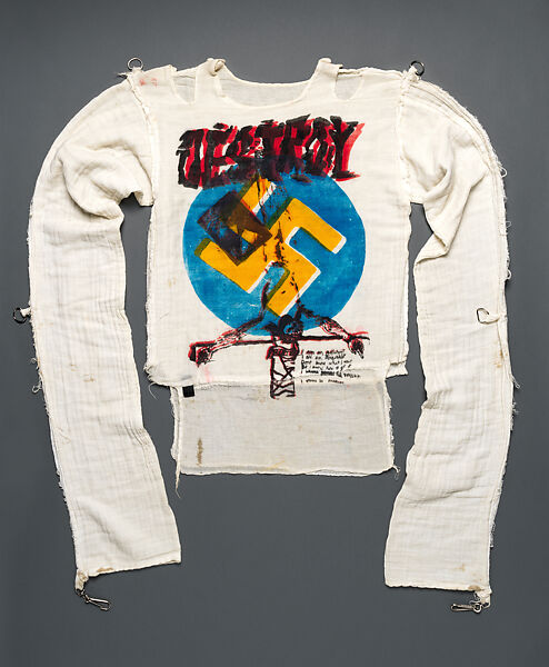 "Destroy" T-shirt, Vivienne Westwood (British, 1941–2022), cotton, metal, British 