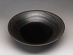 Large Tenmoku Bowl “Wind”, Hisada Shigeyoshi  Japanese, Stoneware with iron (tenmoku) glaze, Japan