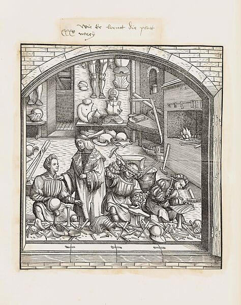 <i>Der Weisskunig</i>, Hans Burgkmair (German, Augsburg 1473–1531 Augsburg), Bound album with 119 woodcuts, 52 drawings, and manuscript text, South German 