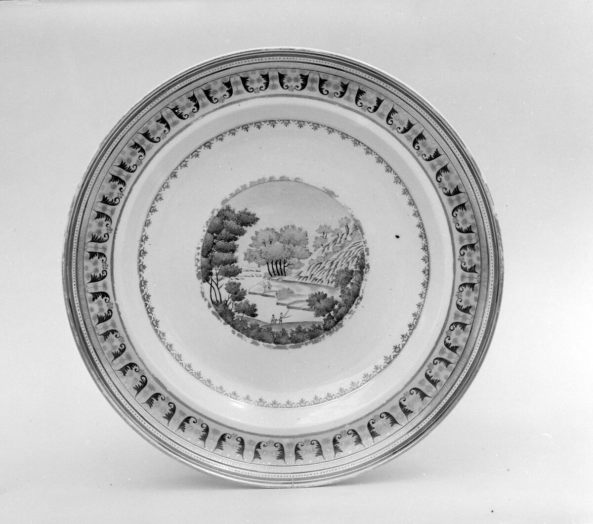 Soup Plate, Porcelain, Chinese 