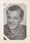 Dana Andrews from TV and Radio Stars Exhibit Cards series (W409), Commercial photolithograph 