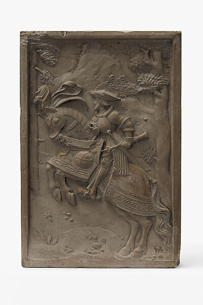 Charles V on Horseback, Hans Daucher (German, Ulm 1486–1538 Stuttgart), Solnhofen limestone, polychromy, South German, Augsburg 