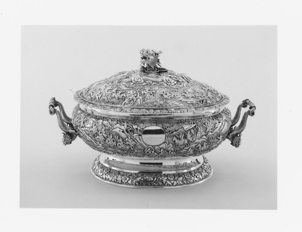 Soup Tureen, Silver, Chinese, for American market