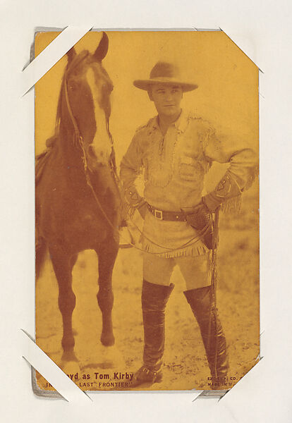 Bill Boyd as Tom Kirby in "The Last Frontier" from Western Stars or Scenes Exhibit Cards series (W412), Exhibit Supply Company, Commercial color photolithograph 