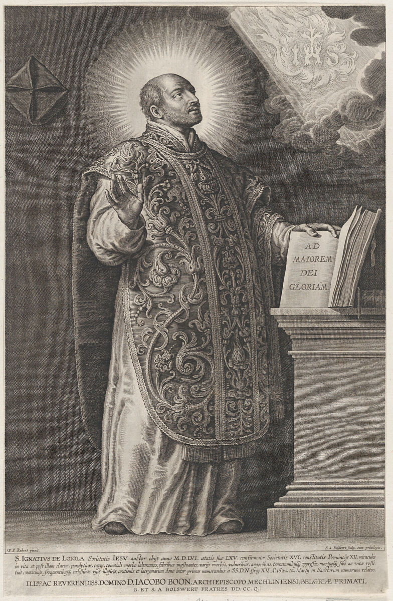 Schelte Adams à Bolswert | Saint Ignatius Loyola, standing