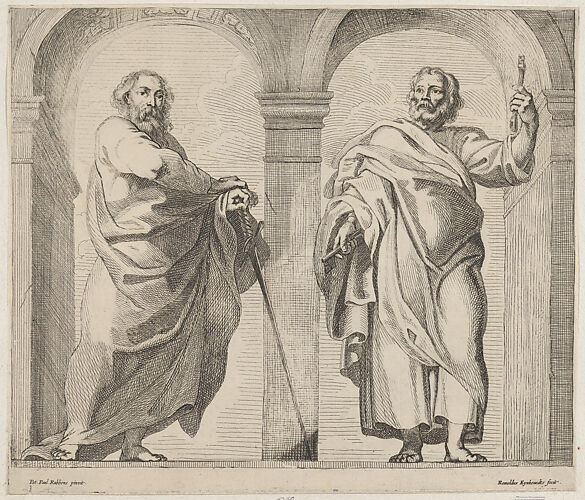 Saints Peter and Paul in a vestibule