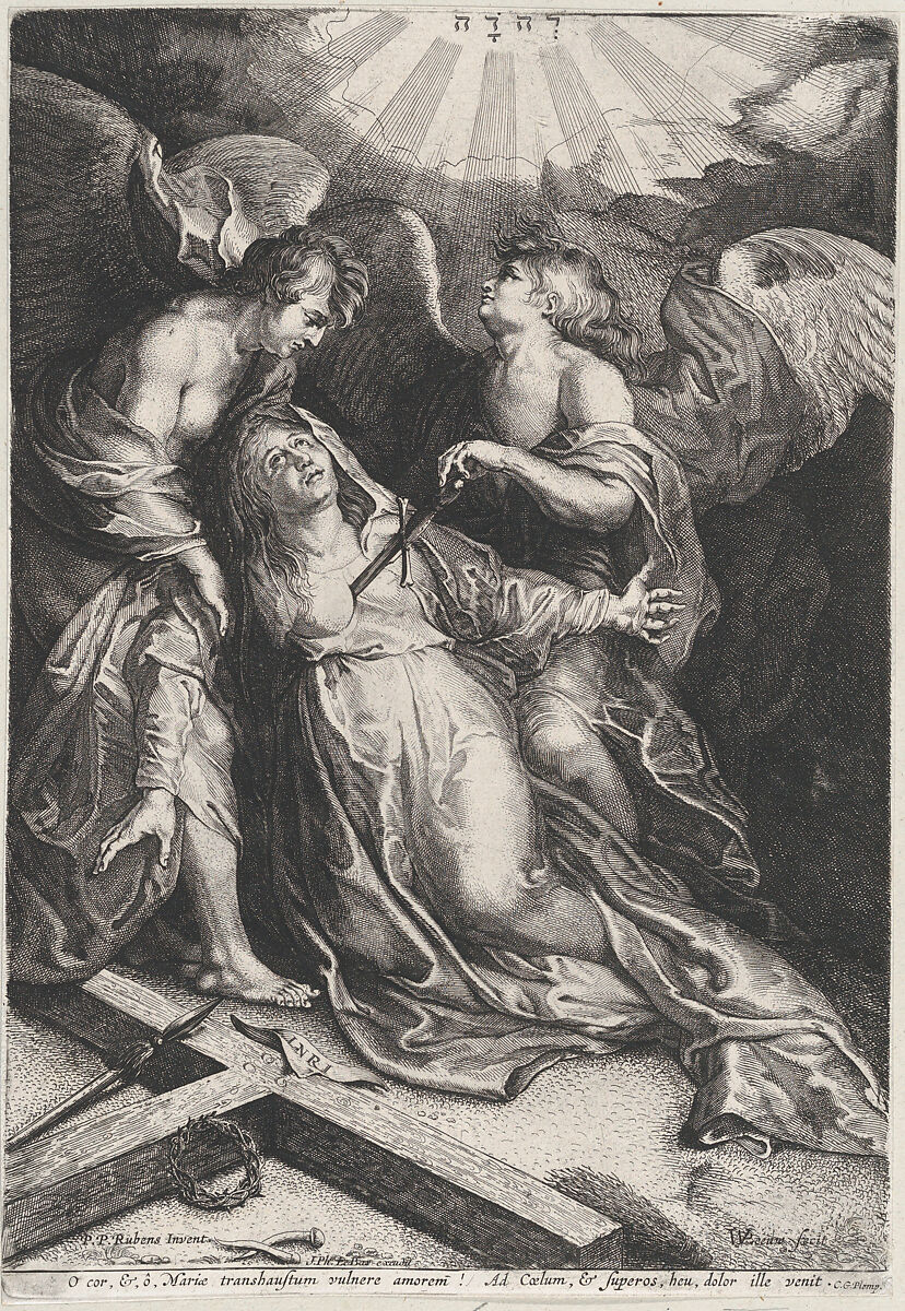 Holy Family with Saint Anne, Paulus Pontius (Flemish, Antwerp 1603–1658 Antwerp), Engraving; second state of two