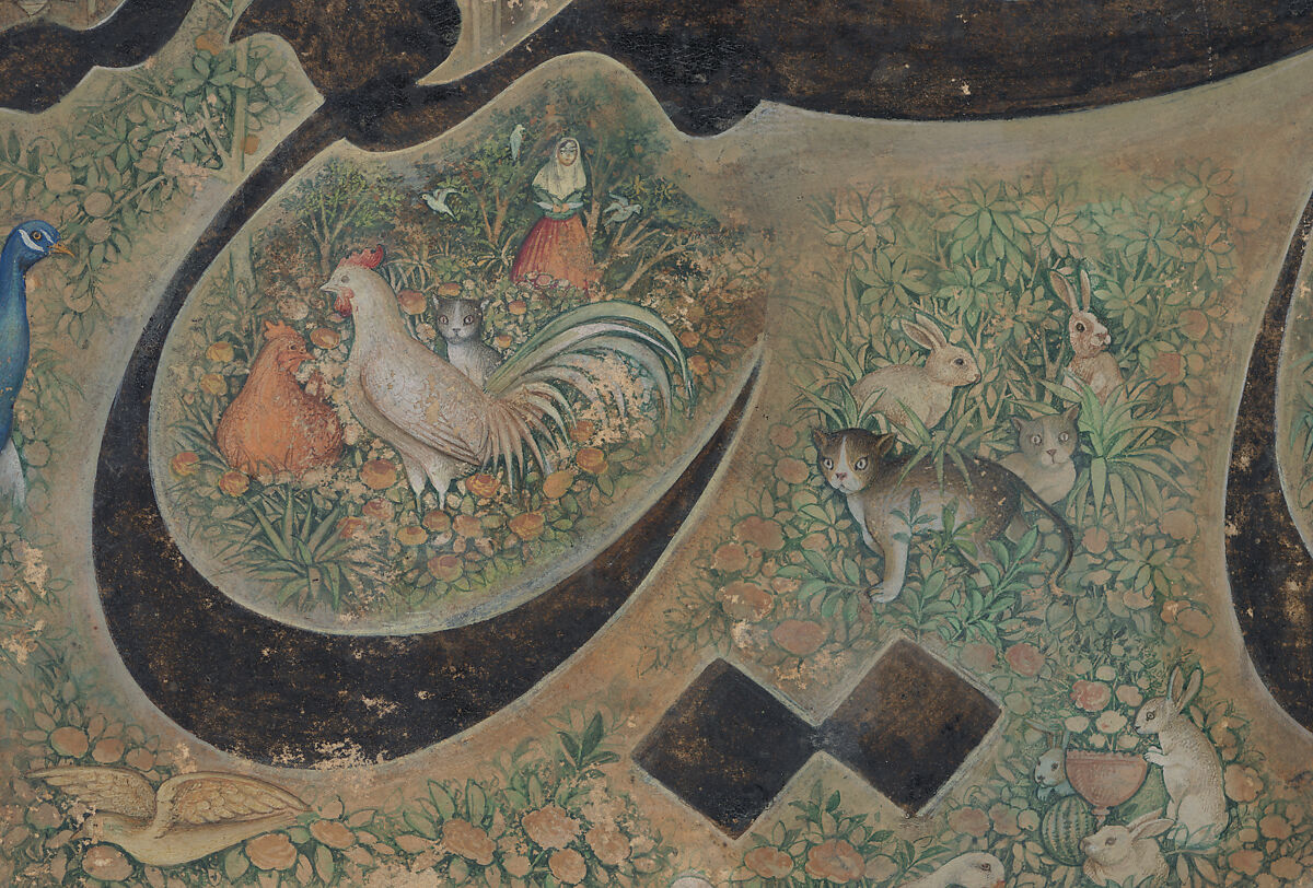 Calligraphy Painting, Isma'il Jalayir (Iranian, active ca. 1858–81), Opaque watercolor and ink on paste board