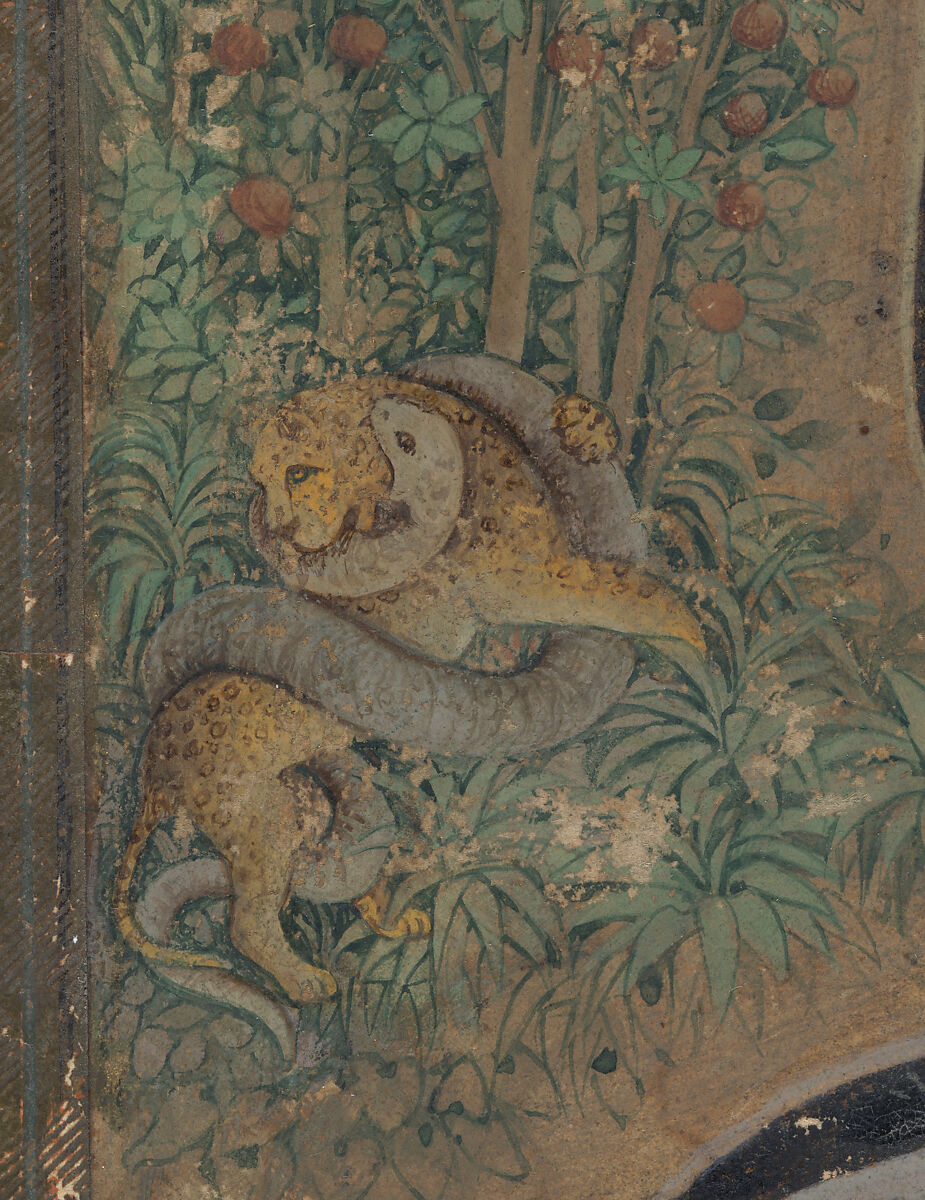 Calligraphy Painting, Isma'il Jalayir (Iranian, active ca. 1858–81), Opaque watercolor and ink on paste board