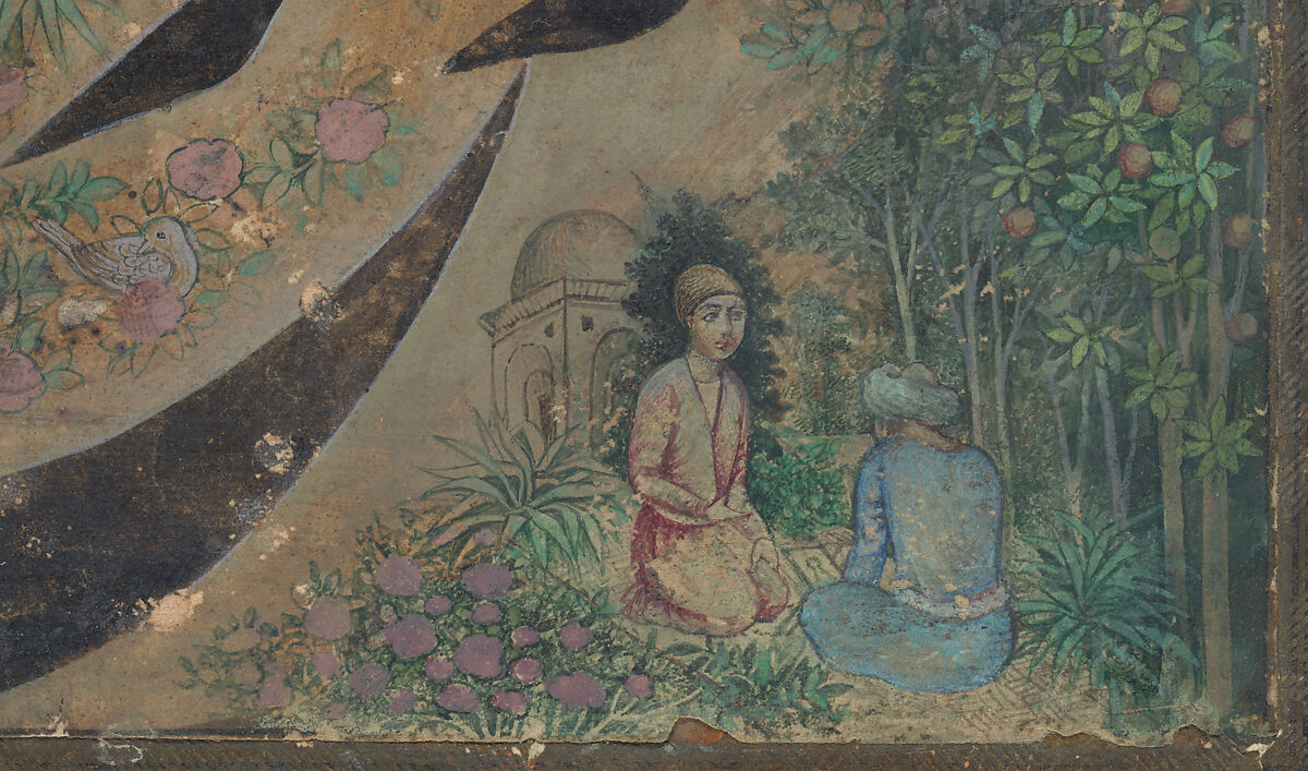 Calligraphy Painting, Isma'il Jalayir (Iranian, active ca. 1858–81), Opaque watercolor and ink on paste board