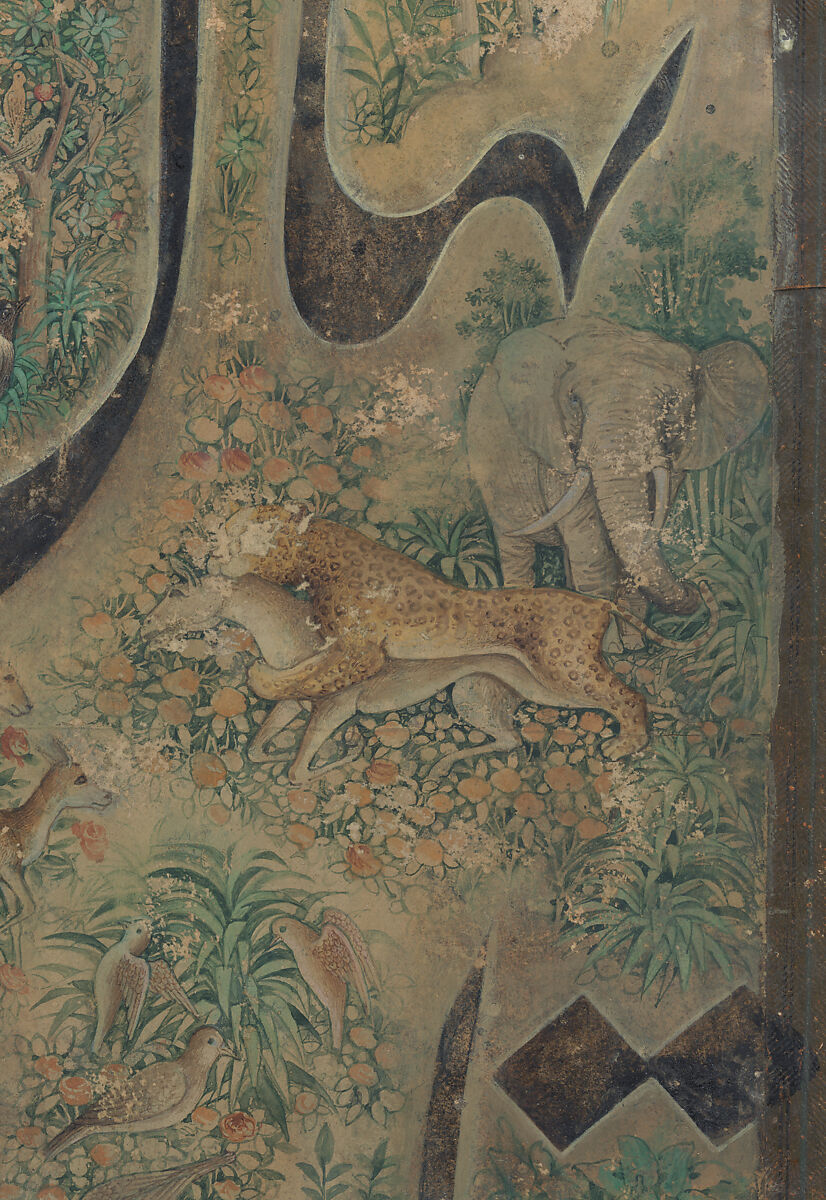 Calligraphy Painting, Isma'il Jalayir (Iranian, active ca. 1858–81), Opaque watercolor and ink on paste board