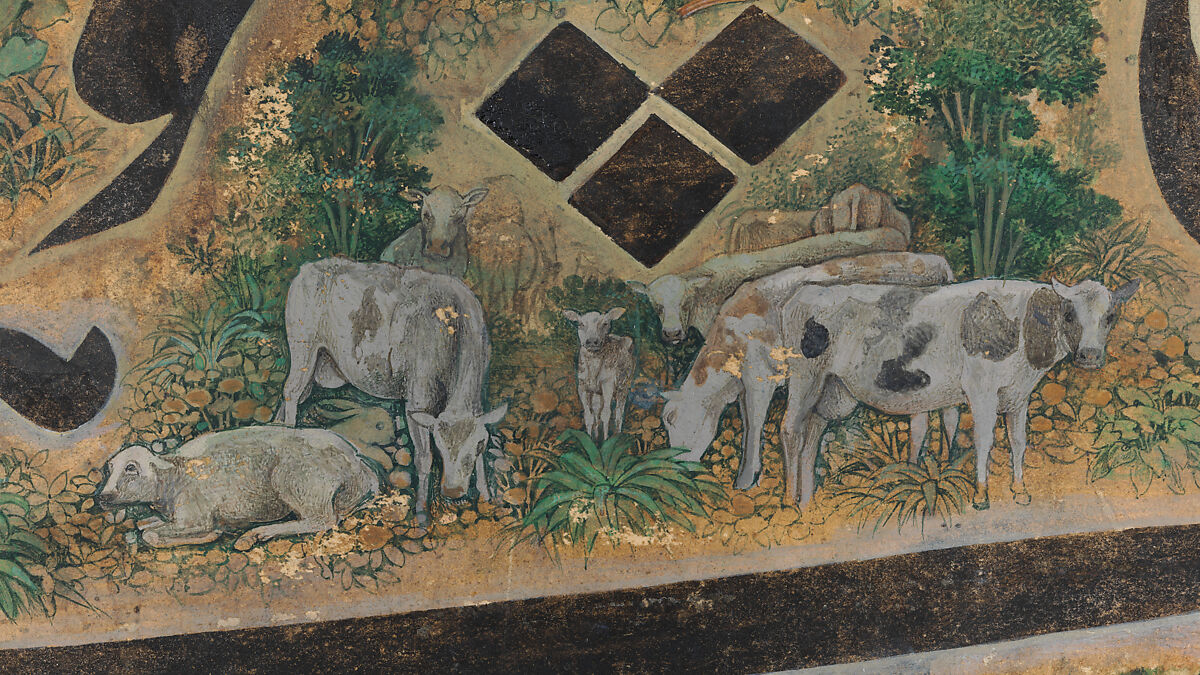 Calligraphy Painting, Isma'il Jalayir (Iranian, active ca. 1858–81), Opaque watercolor and ink on paste board