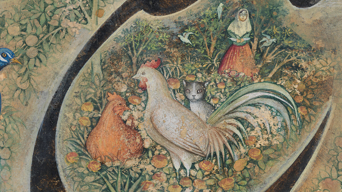 Calligraphy Painting, Isma'il Jalayir (Iranian, active ca. 1858–81), Opaque watercolor and ink on paste board