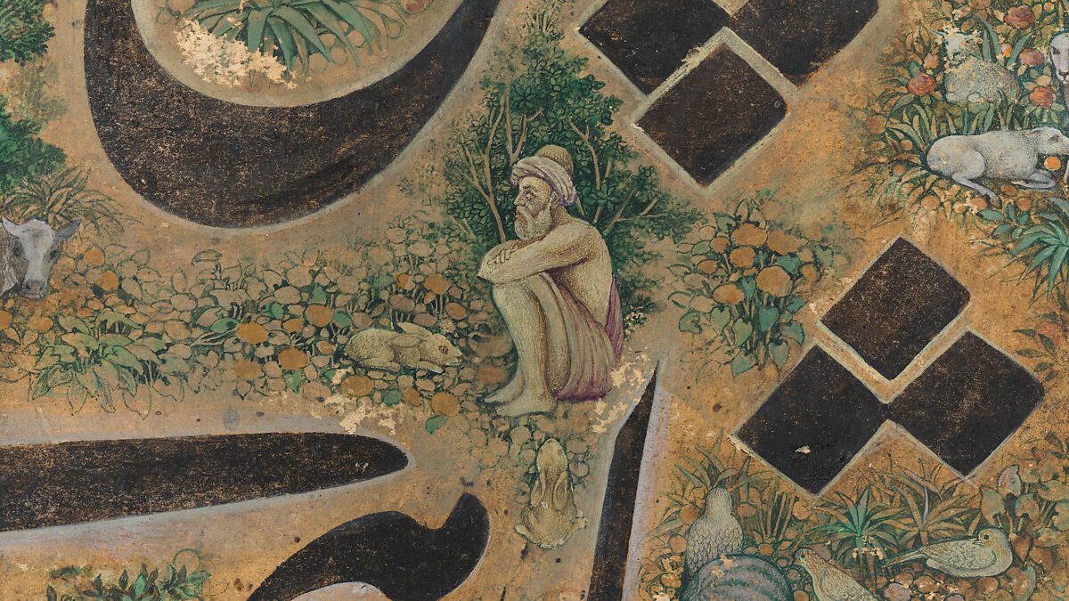 Calligraphy Painting, Isma'il Jalayir (Iranian, active ca. 1858–81), Opaque watercolor and ink on paste board