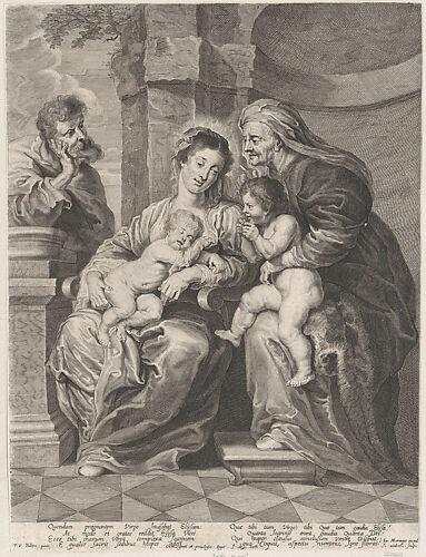 The Holy Family with Saint Elizabeth and the infant Saint John the Baptist