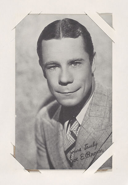 Joe E Brown from Movie Stars Exhibit Cards series (W401), Commercial photolithograph 