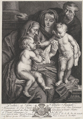 The Holy Family with Saint Elizabeth and the infant Saint John the Baptist