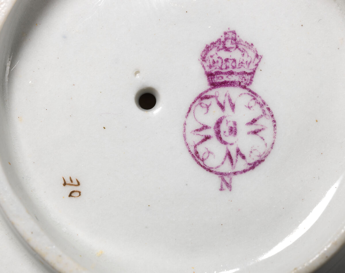 Teapot with double bamboo body, Worcester factory (British, 1751–2008), Bone china, British, Worcester