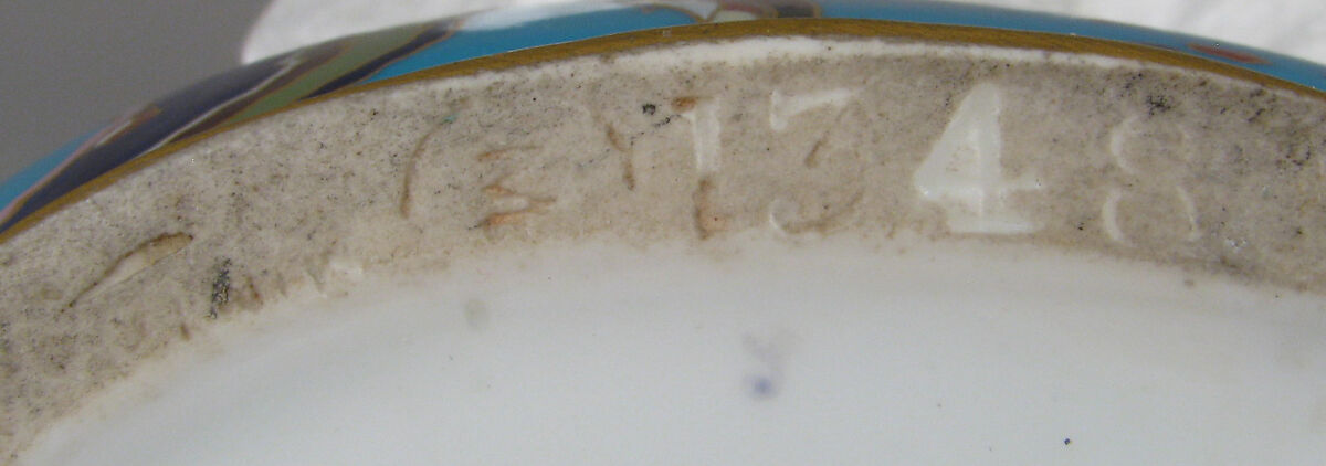 Moon flask with crane and fish motifs, Design attributed to Christopher Dresser (British, Glasgow, Scotland 1834–1904 Mulhouse), Bone china with enamel decoration and gilding, British, Stoke-on-Trent, Staffordshire