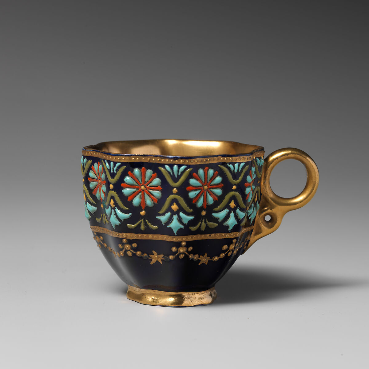 Teacup, Coalport (British, ca. 1799–1926), Porcelain, British, Coalport 