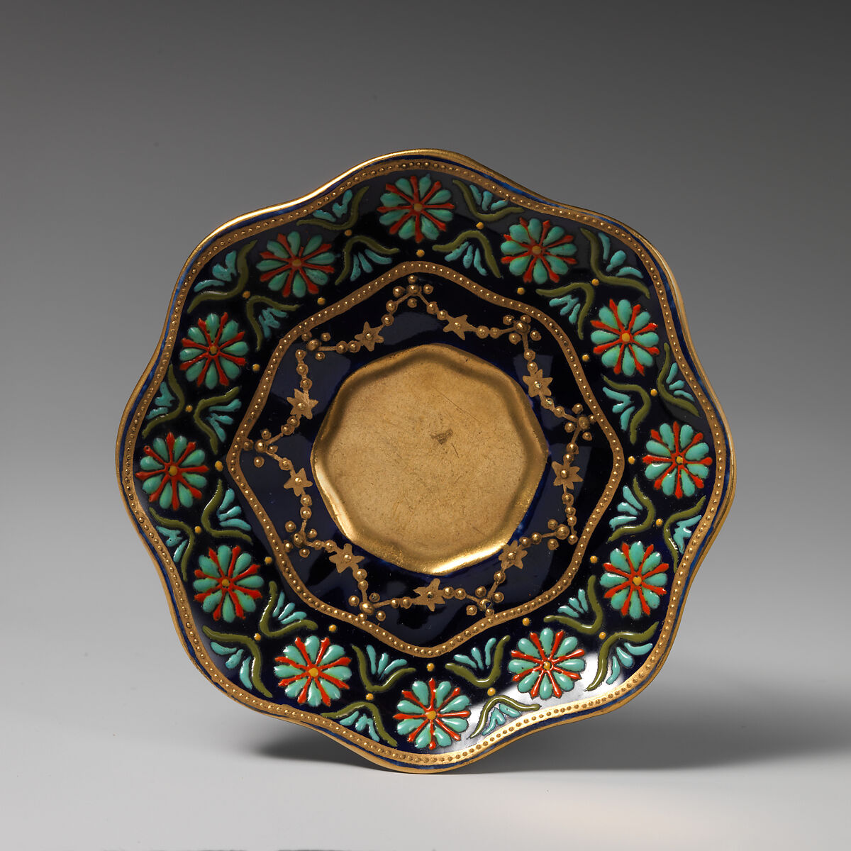 Saucer, Coalport (British, ca. 1799–1926), Porcelain, British, Coalport 