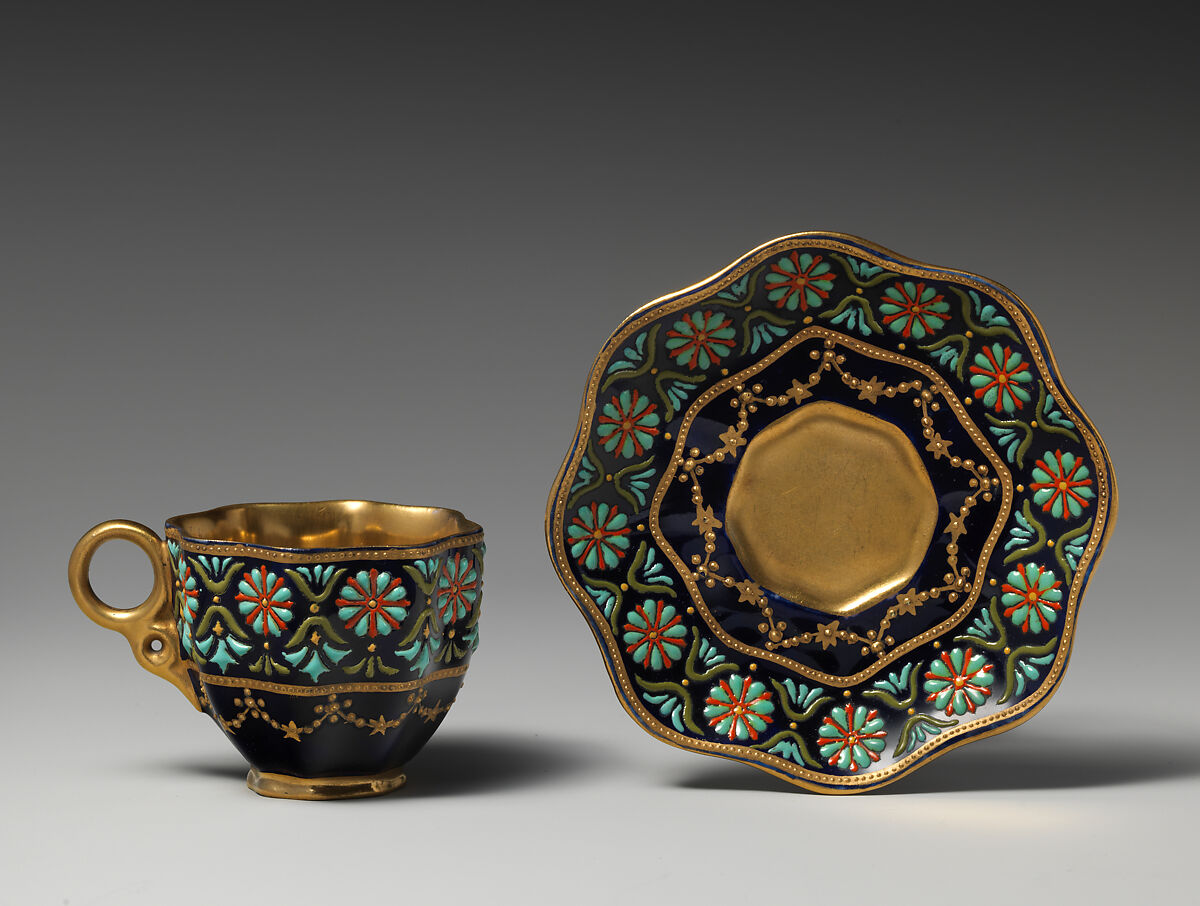 Saucer, Coalport (British, ca. 1799–1926), Porcelain, British, Coalport