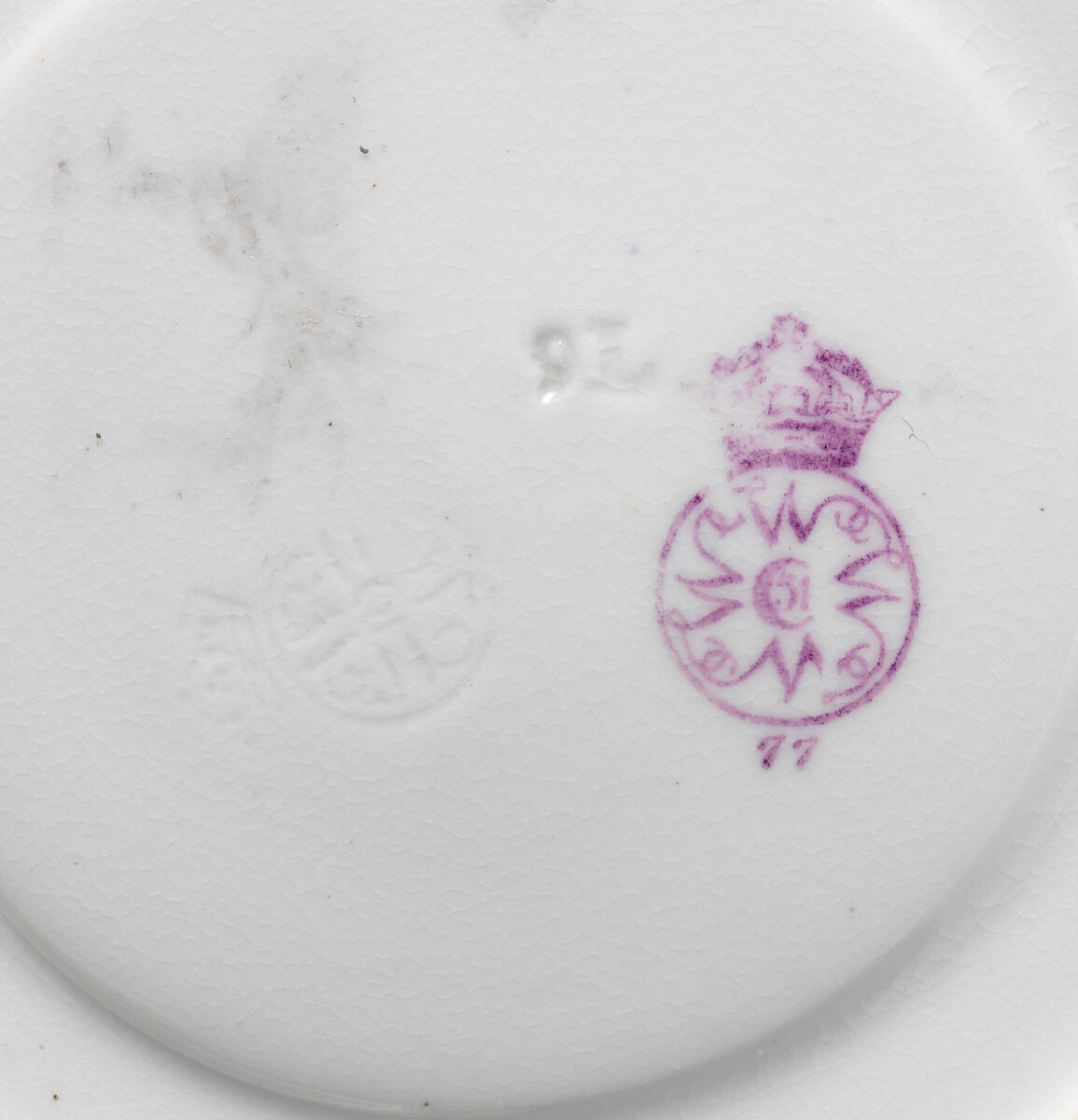 Saucer, Worcester factory (British, 1751–2008), Bone china, British, Worcester