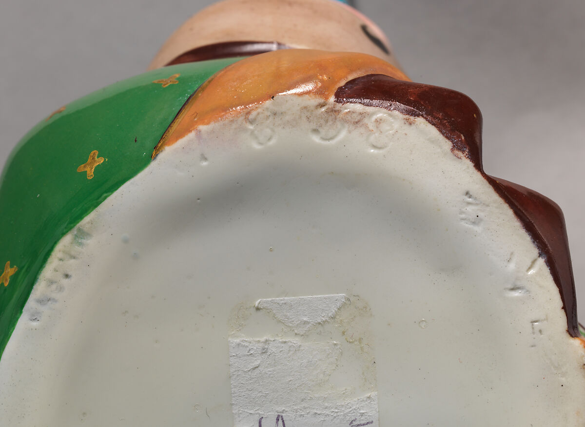 Teapot in the form of a man, Minton(s) (British, Stoke-on-Trent, 1793–present), Bone china, British, Stoke-on-Trent, Staffordshire