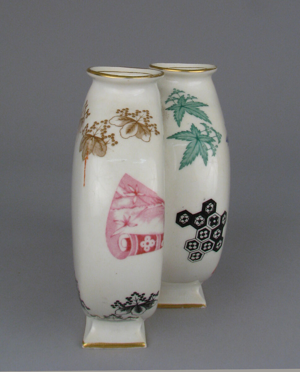 Double moon flask, Worcester factory (British, 1751–2008), Bone china, British, Worcester