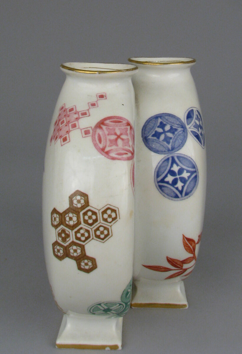 Double moon flask, Worcester factory (British, 1751–2008), Bone china, British, Worcester