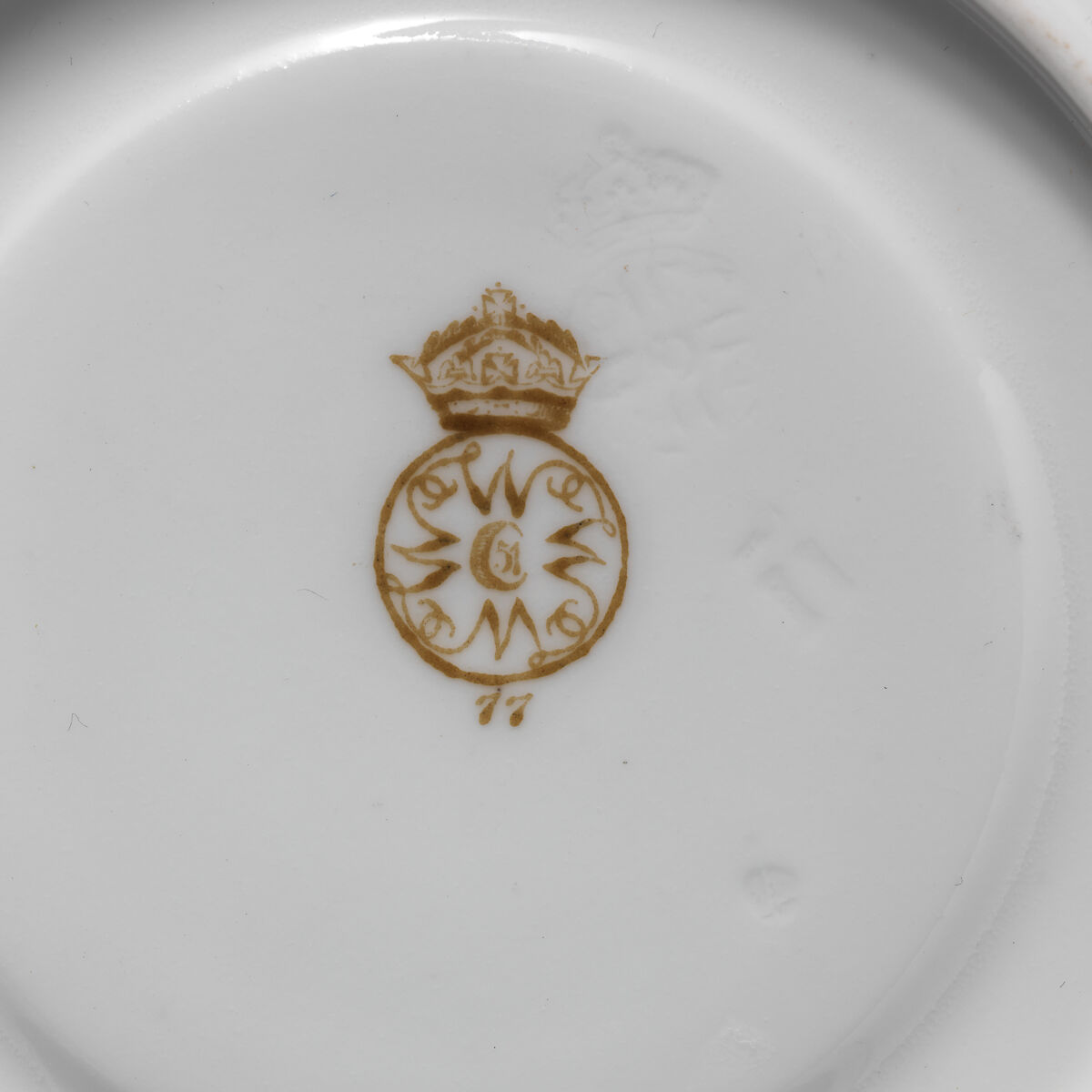 Saucer, Worcester factory (British, 1751–2008), Bone china, British, Worcester