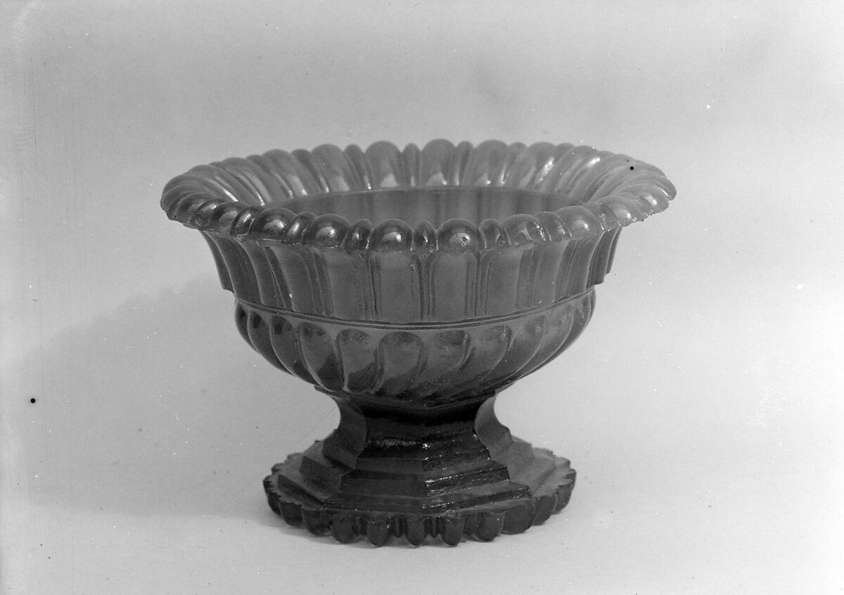 Bowl, Lacy pressed glass, American or British 