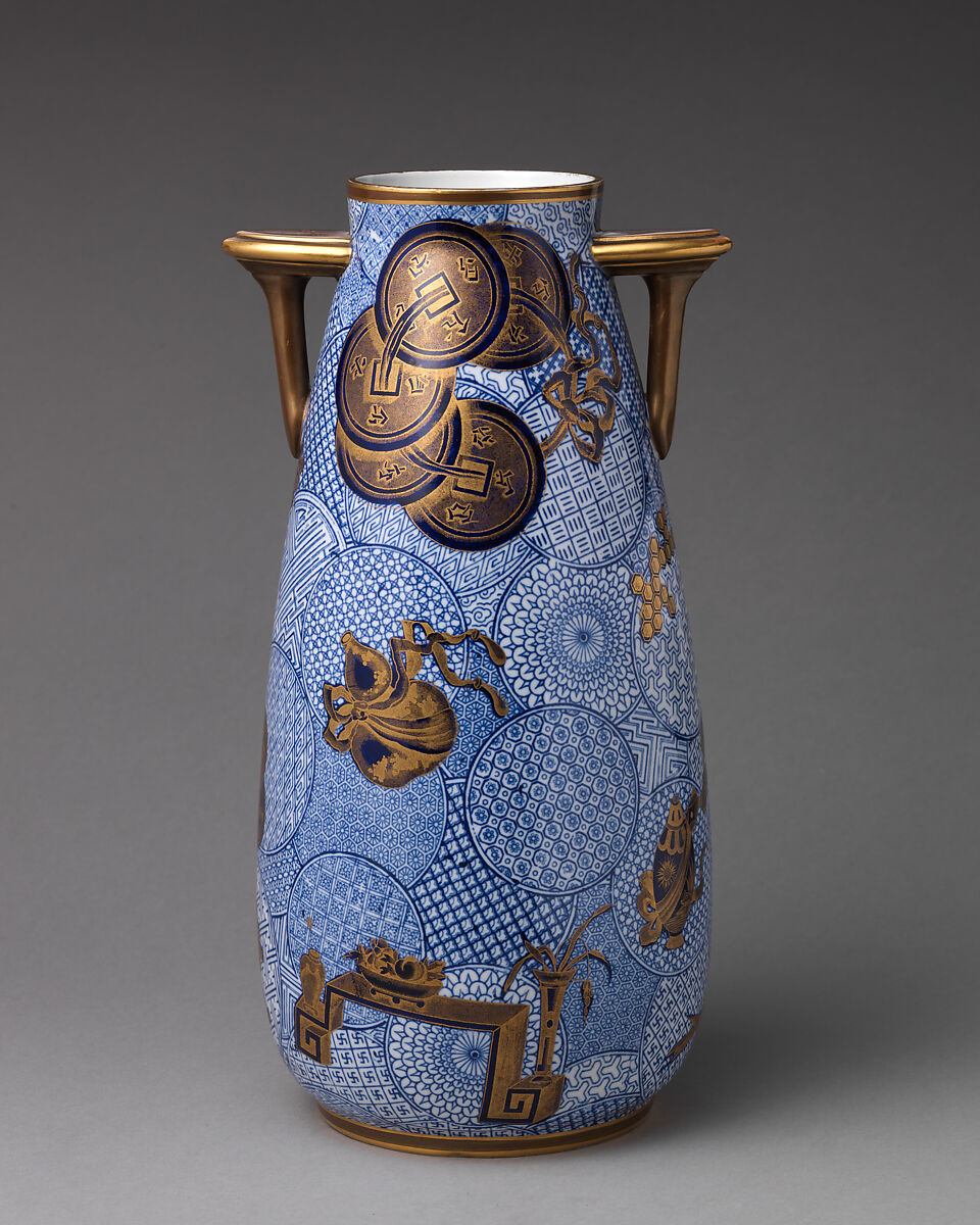 Vase (one of a pair), Worcester factory (British, 1751–2008), Bone china, British, Worcester 