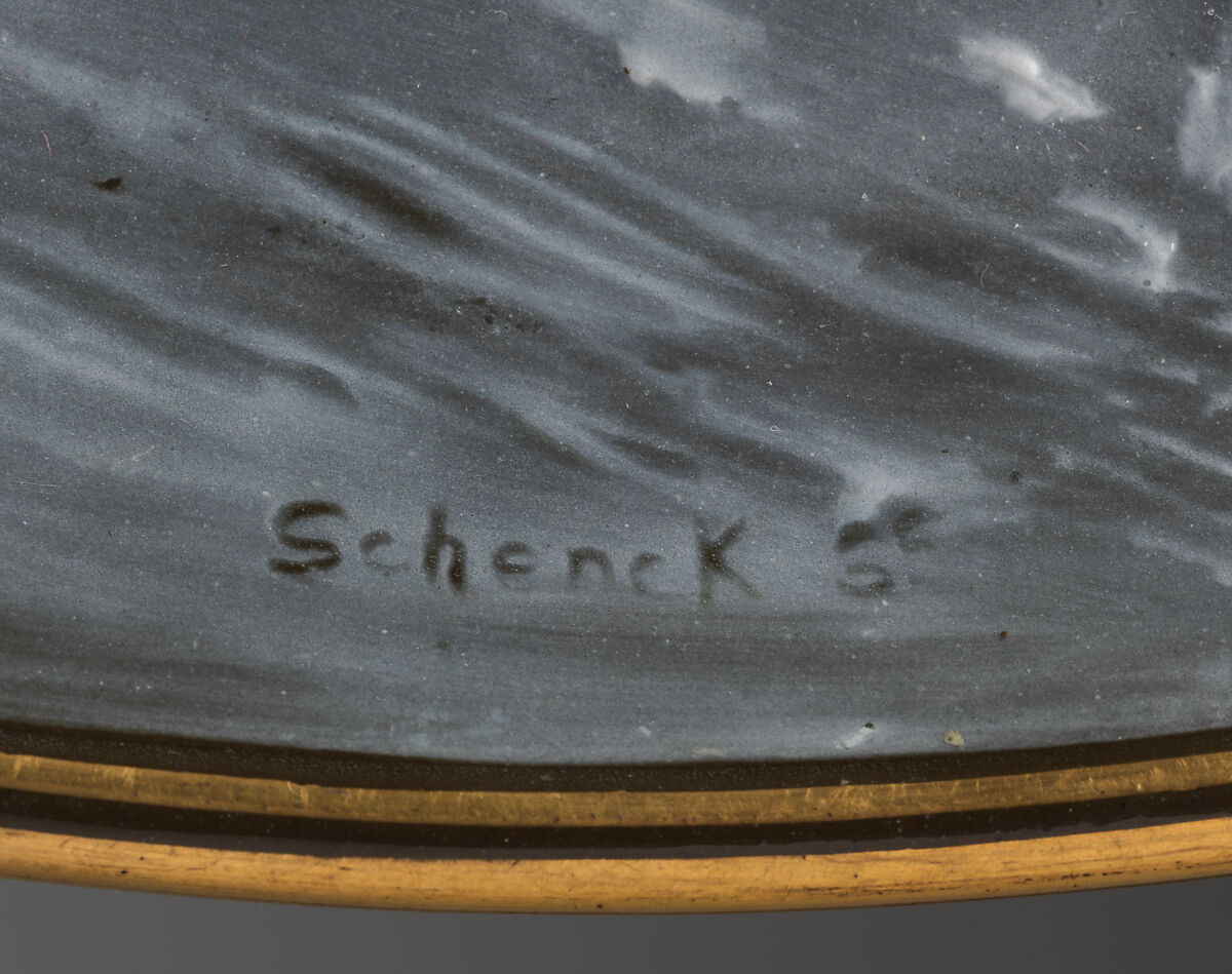 Charger with bathing nymphs, George Jones and Sons (British, 1861–1951), Porcelain, decorated with pâte-sur-pâte technique, British, Stoke-on-Trent, Staffordshire