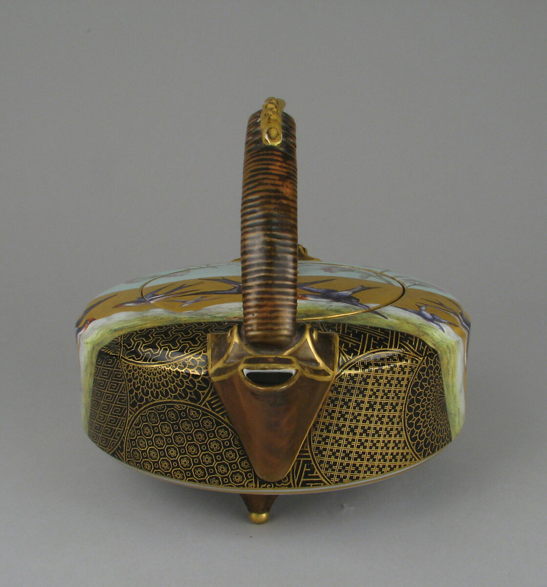 Teapot, Worcester factory (British, 1751–2008), Bone china, British, Worcester