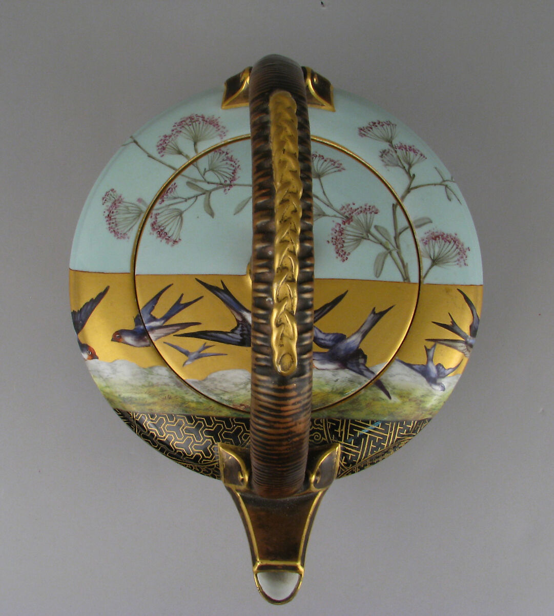 Teapot, Worcester factory (British, 1751–2008), Bone china, British, Worcester