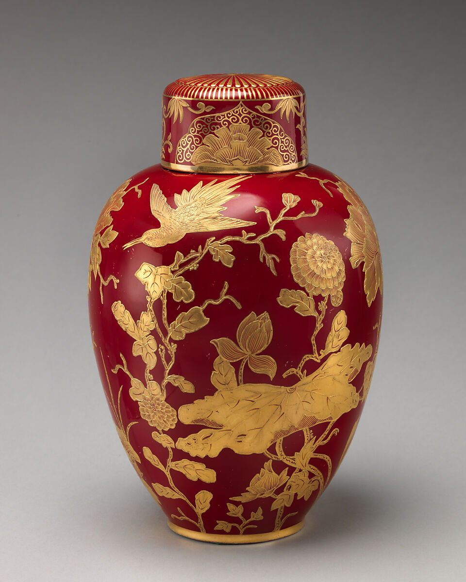 Ginger jar, Crown Derby (British, 1750–present), Porcelain, British, Derby 