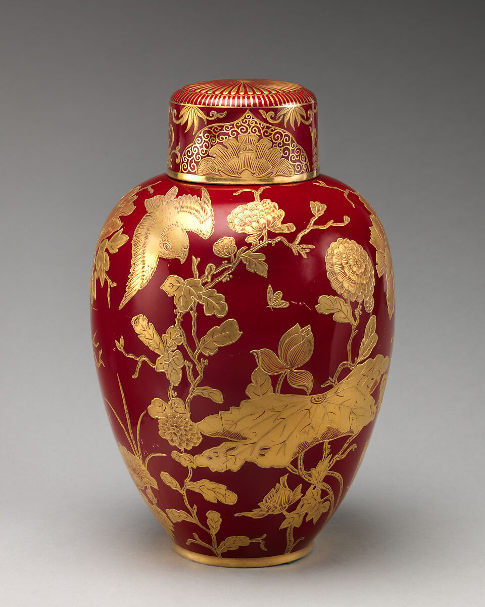 Ginger jar, Crown Derby (British, 1750–present), Porcelain, British, Derby