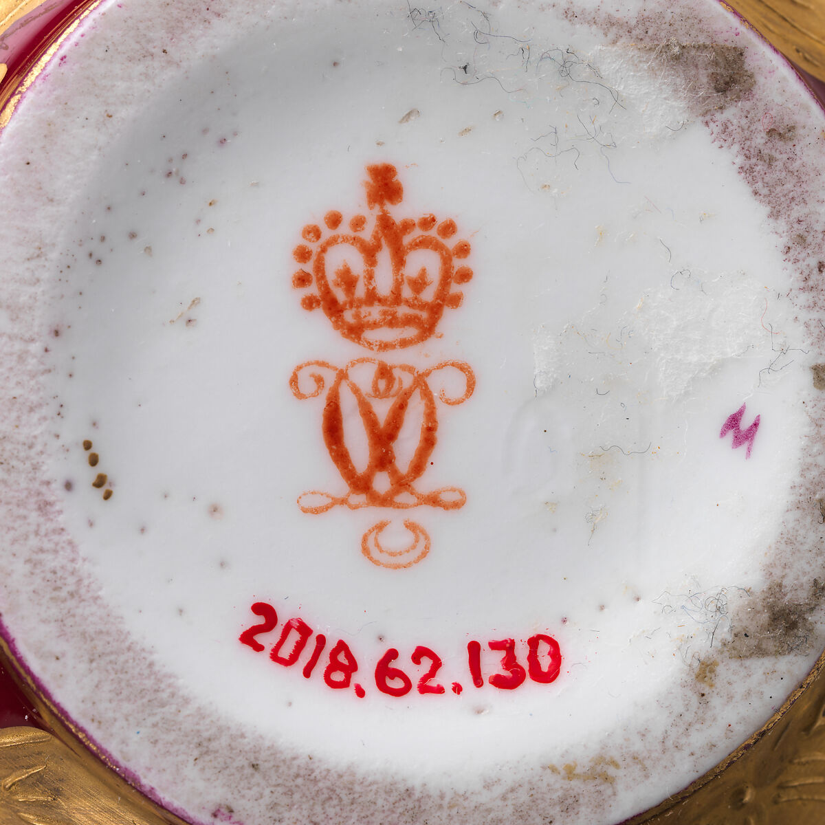 Vase with handles, Crown Derby (British, 1750–present), Bone china with enamel decoration and gilding, British, Derby