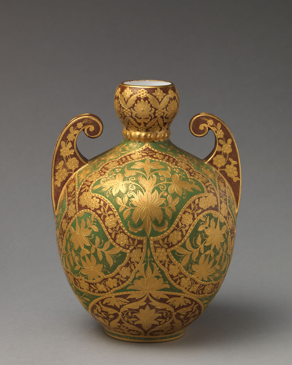 Vase, Crown Derby (British, 1750–present), Porcelain, British, Derby 