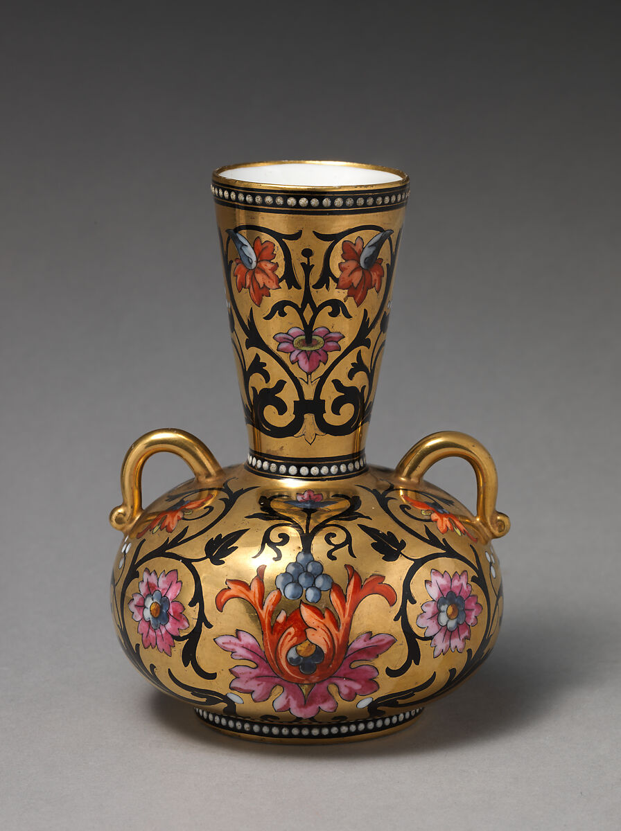 Vase, Crown Derby (British, 1750–present), Porcelain, British, Derby 