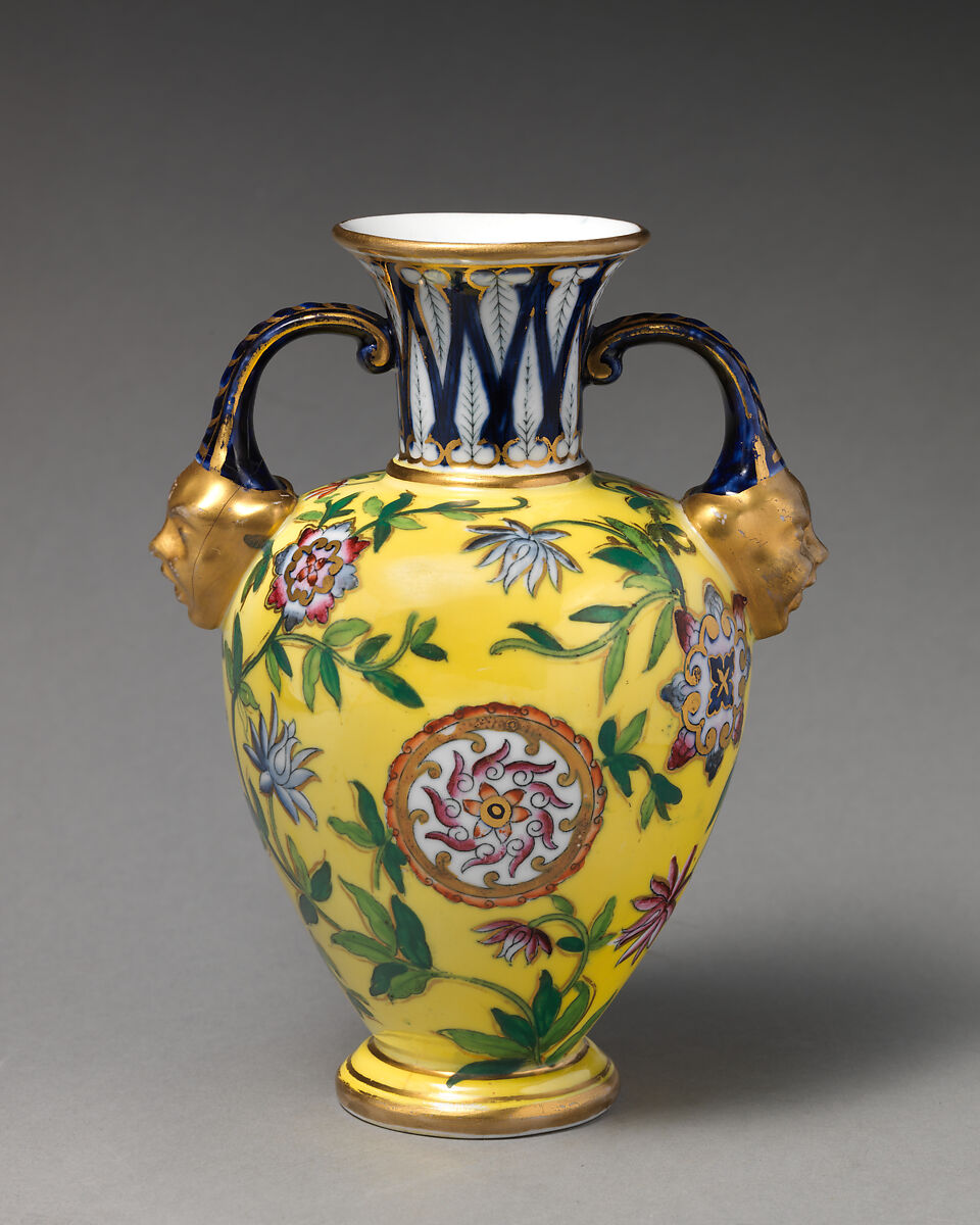 Vase, Crown Derby (British, 1750–present), Bone china, British, Derby 