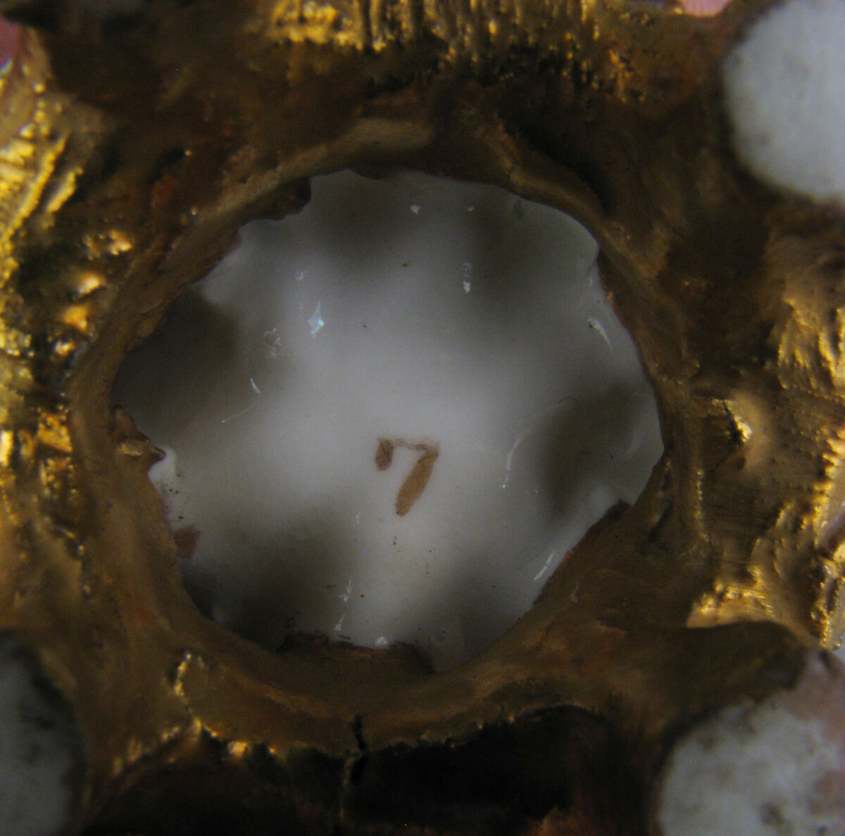 Miniature Vase in the form of cactus or succulent, Moore Brothers (British, 1870–1905), Bone china with enamel decoration and gilding, British, Longton