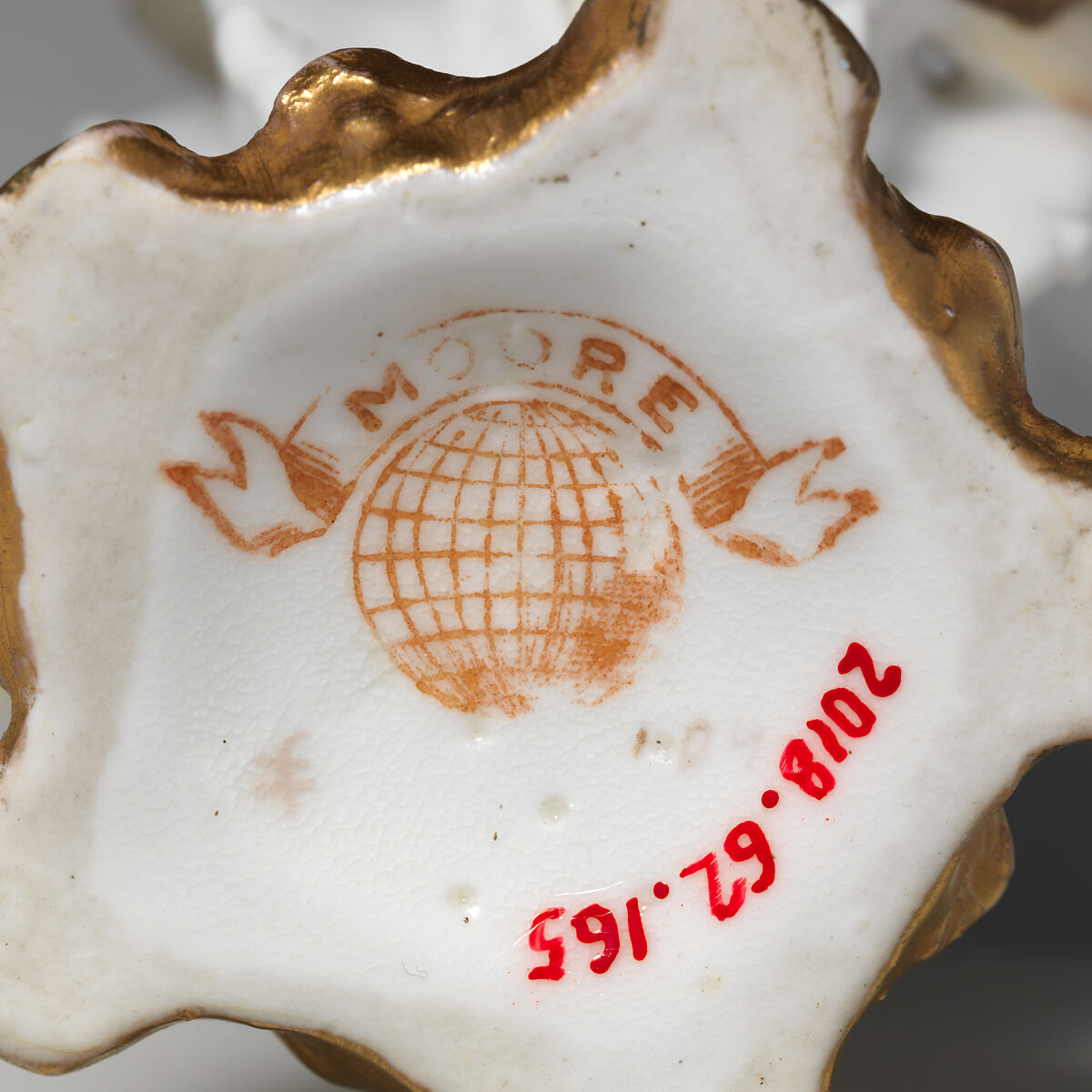 Miniature Vase in the form of cactus or succulent, Moore Brothers (British, 1870–1905), Porcelain, British, Longton