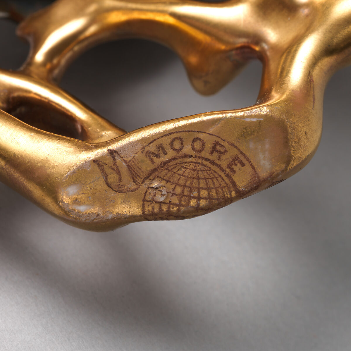 Vase in the form of a lotus, Moore Brothers (British, 1870–1905), Bone china with enamel decoration and gilding, British, Longton