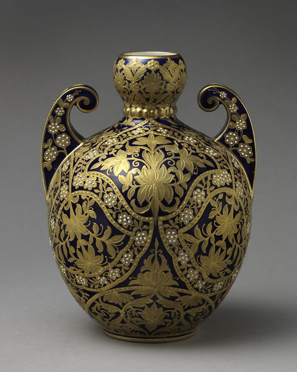 Vase, Crown Derby (British, 1750–present), Porcelain, British, Derby 