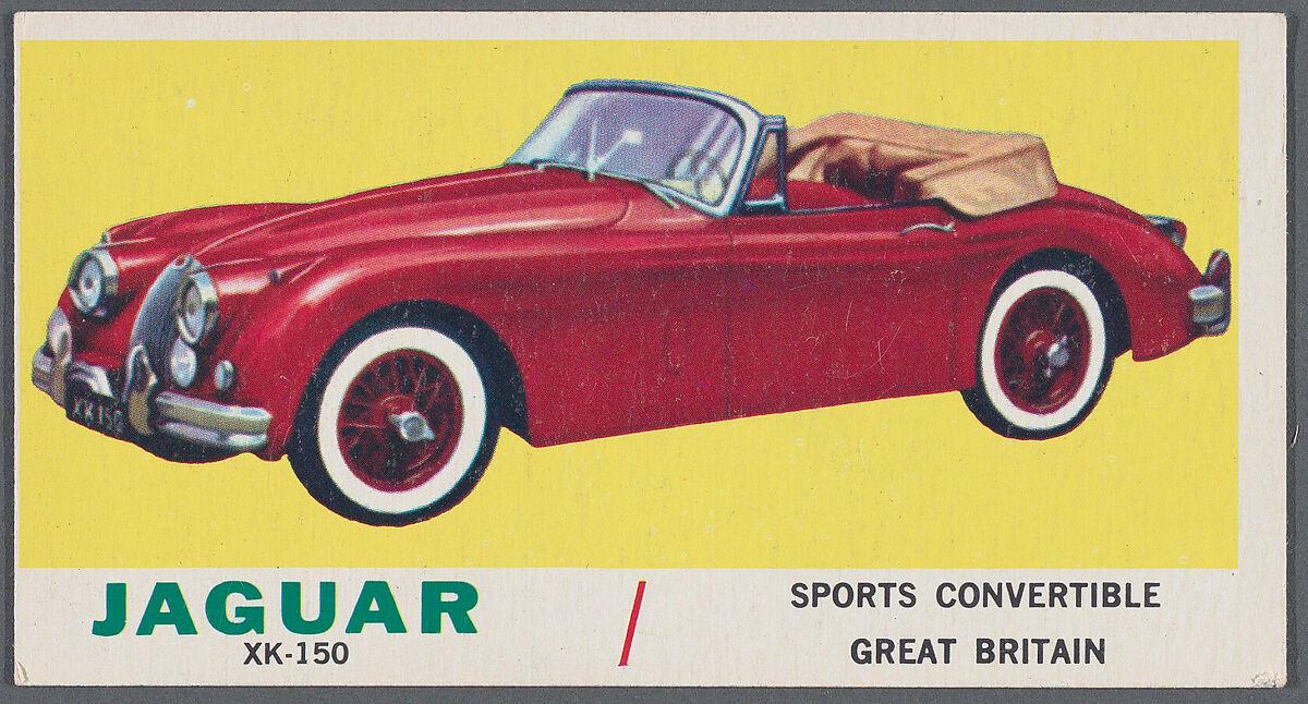 1961 Topps Sports Cars Card Series, Topps Chewing Gum Company (American, Brooklyn), Commercial lithograph