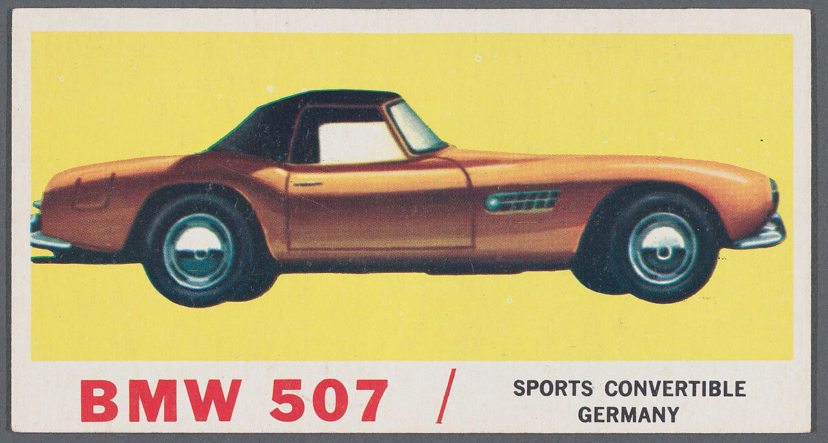 1961 Topps Sports Cars Card Series, Topps Chewing Gum Company (American, Brooklyn), Commercial lithograph